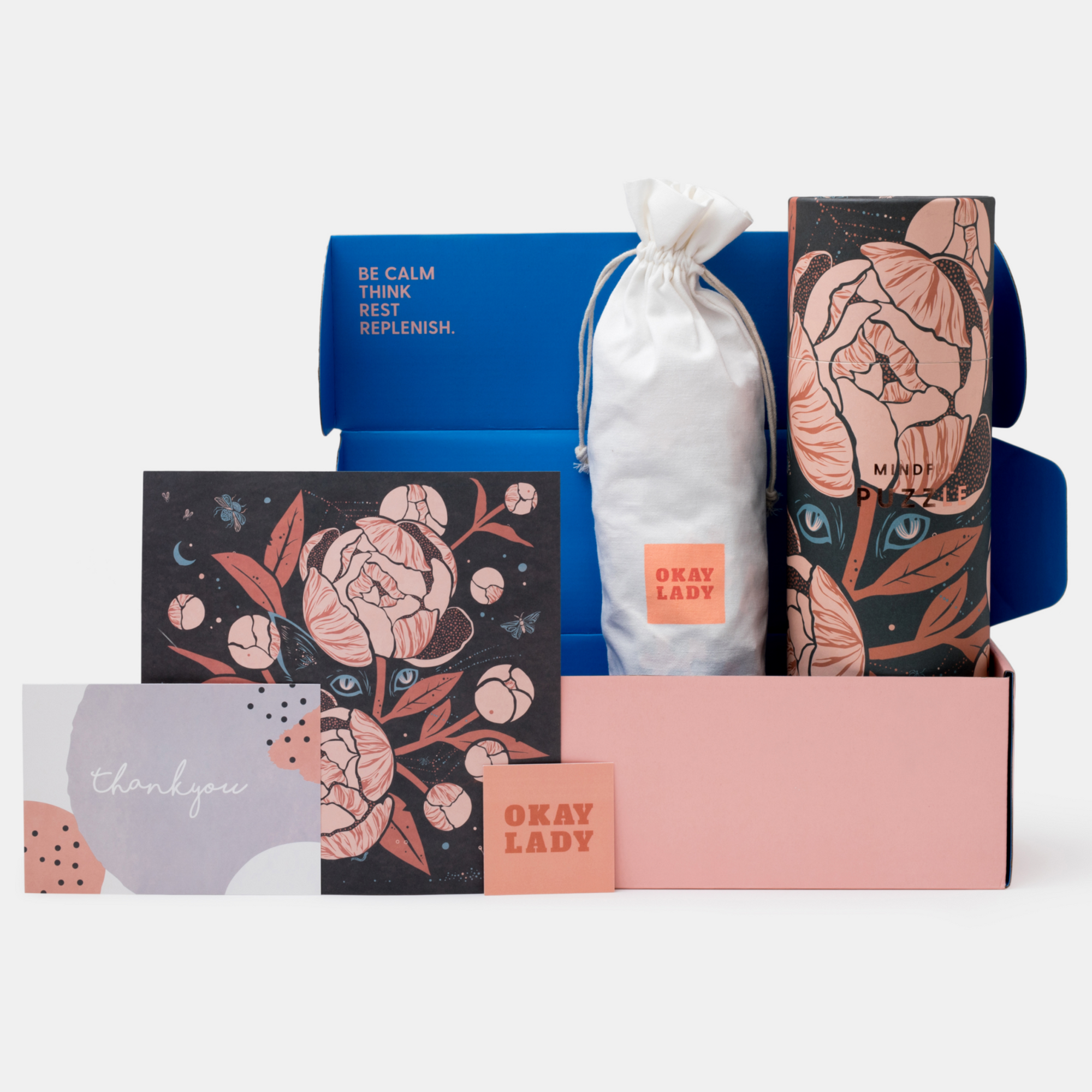 Peony Kitty - Mindful Jigsaw Puzzle